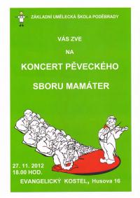 Koncert pveckho sboru Mamter