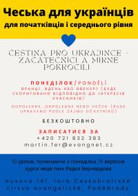 kurzy češtiny pro Ukrajince
